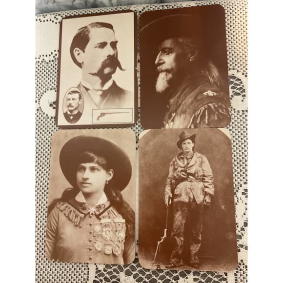 4 Vintage Old West Collectors Series Post Cards Real Photos - Picture 1 of 8